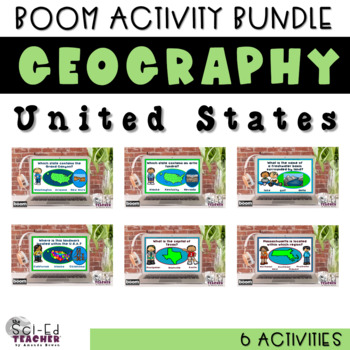 Preview of Geography of USA Boom Bundle