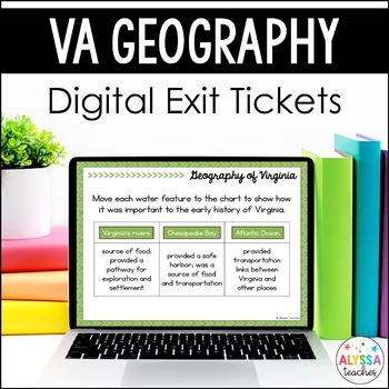 Preview of Geography of Virginia Digital Exit Tickets (VS.2)