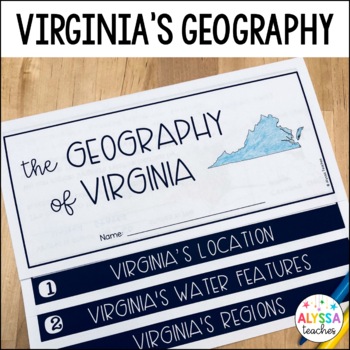 Preview of Geography of Virginia Flip Book (VS.2)