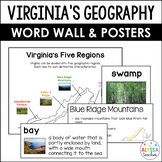 Geography of Virginia Word Wall/Poster Set (VS.2a-c)