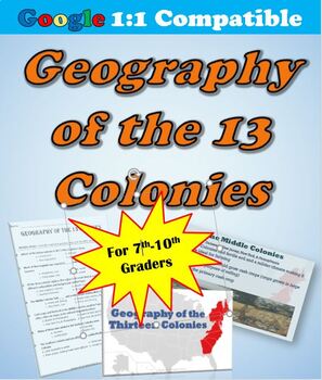 Geography Of The 13 Colonies Lesson Plan By Lesson Plan Guru Tpt