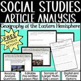 Geography of the Eastern Hemisphere: Article Analysis FREE SAMPLE