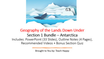 Preview of Geography of the Lands Down Under - Section 1 Bundle - Antarctica