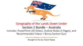 Preview of Geography of the Lands Down Under - Section 2 Bundle - Australia