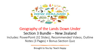 Preview of Geography of the Lands Down Under- Section 3 Bundle - New Zealand