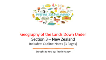 Preview of Geography of the Lands Down Under - Section 3 Outline Notes and Worksheet