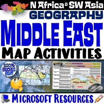 Preview of Geography of the Middle East Map Practice | SW Asia and North Africa | Microsoft