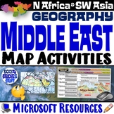 Geography of the Middle East Map Practice | SW Asia and No