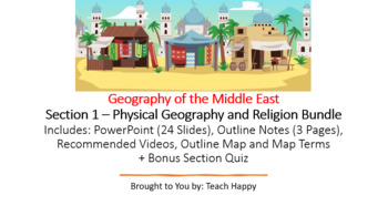 Preview of Geography of the Middle East - Section 1 Bundle - Geography and Religion
