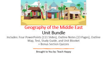 Preview of Geography of the Middle East Unit Bundle