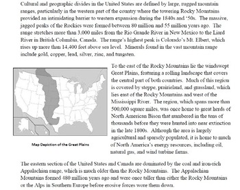 W geo unit 2 landforms and resources us, canada