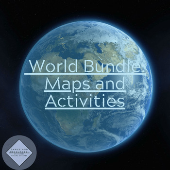 Preview of Geography of the World Maps and Activities Bundle | Google Apps