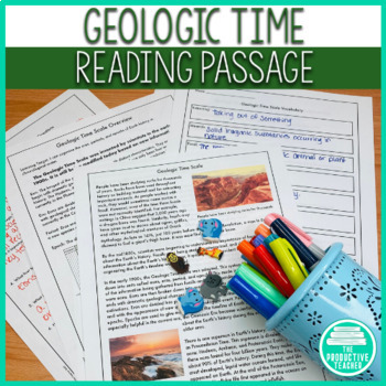 Preview of Geologic Time Scale Activity for Middle School Science