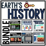 Earth's History & Geologic Time Bundle for Middle School