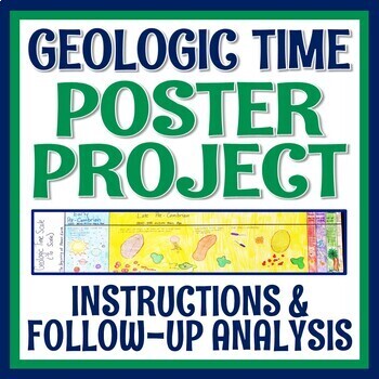 Preview of Geologic Time Scale Activity Create a TO SCALE Poster NGSS MS-ESS1-4 MS-LS4-1