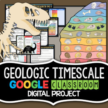 Preview of Geologic Time Scale Project - Google Classroom Activity for Distance Learning