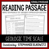 Geologic Time Scale Reading Passage | Printable & Digital
