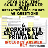 Geologic Time Scale Scavenger Hunt Worksheets