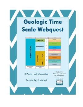Preview of Geologic Time Scale Webquest