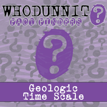 Preview of Geologic Time Scale Whodunnit Activity - Printable & Digital Game Options