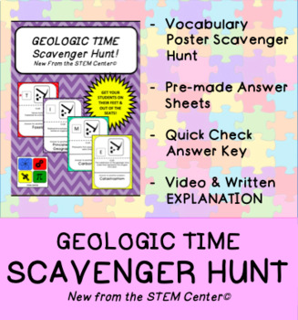 Preview of Geologic Time Scavenger Hunt
