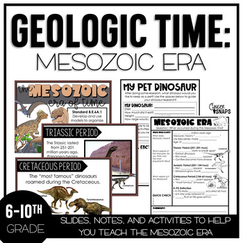 Preview of Geologic Time - The Mesozoic Era