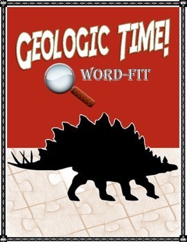 Preview of Geologic Time Vocabulary Review WordFit Puzzle; Earth Science
