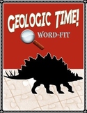 Geologic Time Vocabulary Review WordFit Puzzle; Earth Science