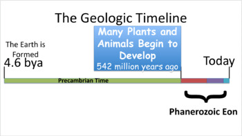 Preview of Geologic Timeline Google Slides Presentation