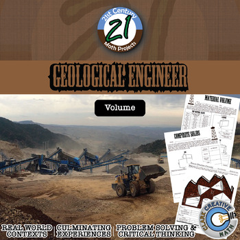 Preview of Geological Engineer -- Mining Volume - 21st Century Math Project