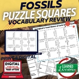 Fossils Activity Puzzle, Earth Science Activity, , Print &