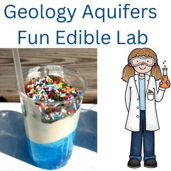 Preview of Geology Aquifers fun edible lab Middle School Science and Homeschool