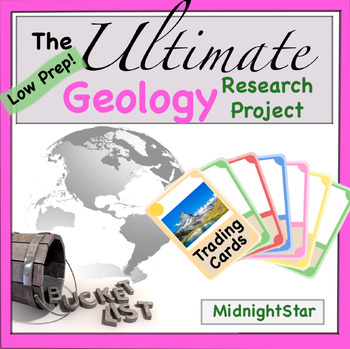 Preview of The Ultimate Geology Bucket List High School Level- Research Project