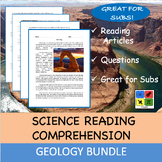 Geology Bundle - Reading Passage and x Questions (EDITABLE