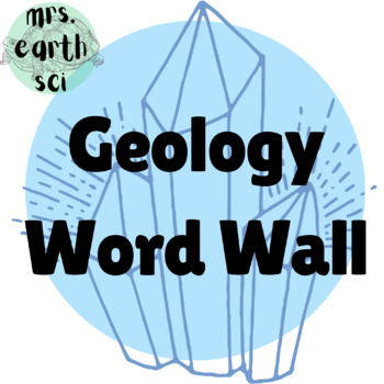 Preview of Geology Flashcards / Word Wall 