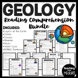 Geology Informational Text Reading Comprehension Worksheet