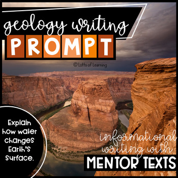 Preview of Geology Informative Essay Writing Prompt - Paired Passages - Graphic Organizer
