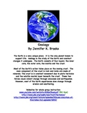 Geology Internet Activities Worksheets - Earth Science