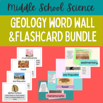 Preview of Geology Vocabulary Bundle NGSS Earth Science