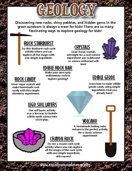 Preview of Geology and Rock Activities for Kids