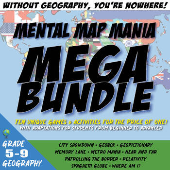 Preview of Geoman's Mental Map Mania Mega Bundle