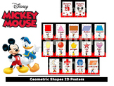 Geometric 2D Shapes - Disney Mickey Mouse