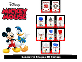 Geometric 3D Shapes - Disney Mickey Mouse