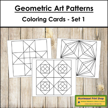 Preview of Geometric Art Patterns (Set #1) - Blackline Masters