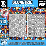 Geometric Coloring Pages V2 | Middle School Back To School