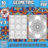 Geometric Coloring Pages V3 | Middle School Back To School