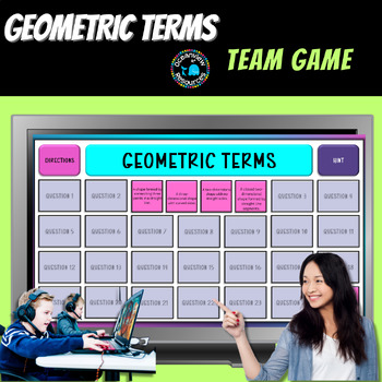 Preview of Geometric Definitions Match-Up - Interactive Geometry Game