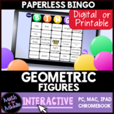 Geometric Figures Digital Bingo Game - Paperless Interacti