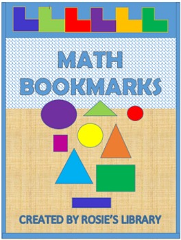 Preview of Geometric Math Bookmarks to Color