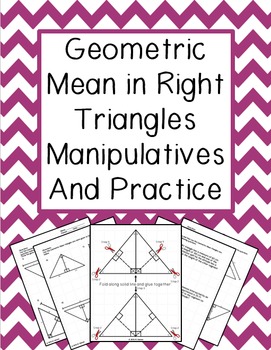 Preview of Geometric Mean in Right Triangles